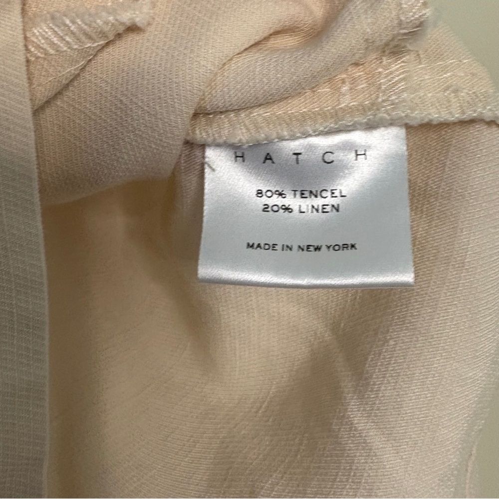 HATCH Maternity Cream Classy Casual Shorts Tencel Linen Women's 2 great preworn - Picture 9 of 11